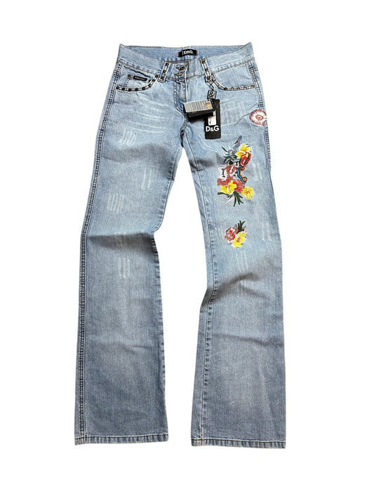 D&G Jeans Hawaii Print (S)