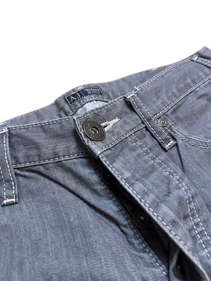 Armani Jeans Wide Leg Hose Adler Grau Adler 30