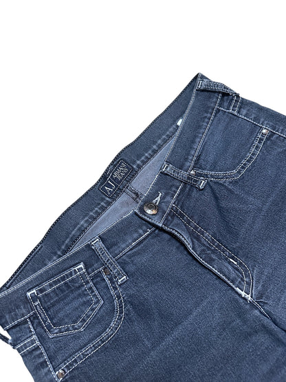 Armani Jeans Flared Hose Denim Blau Adler 27