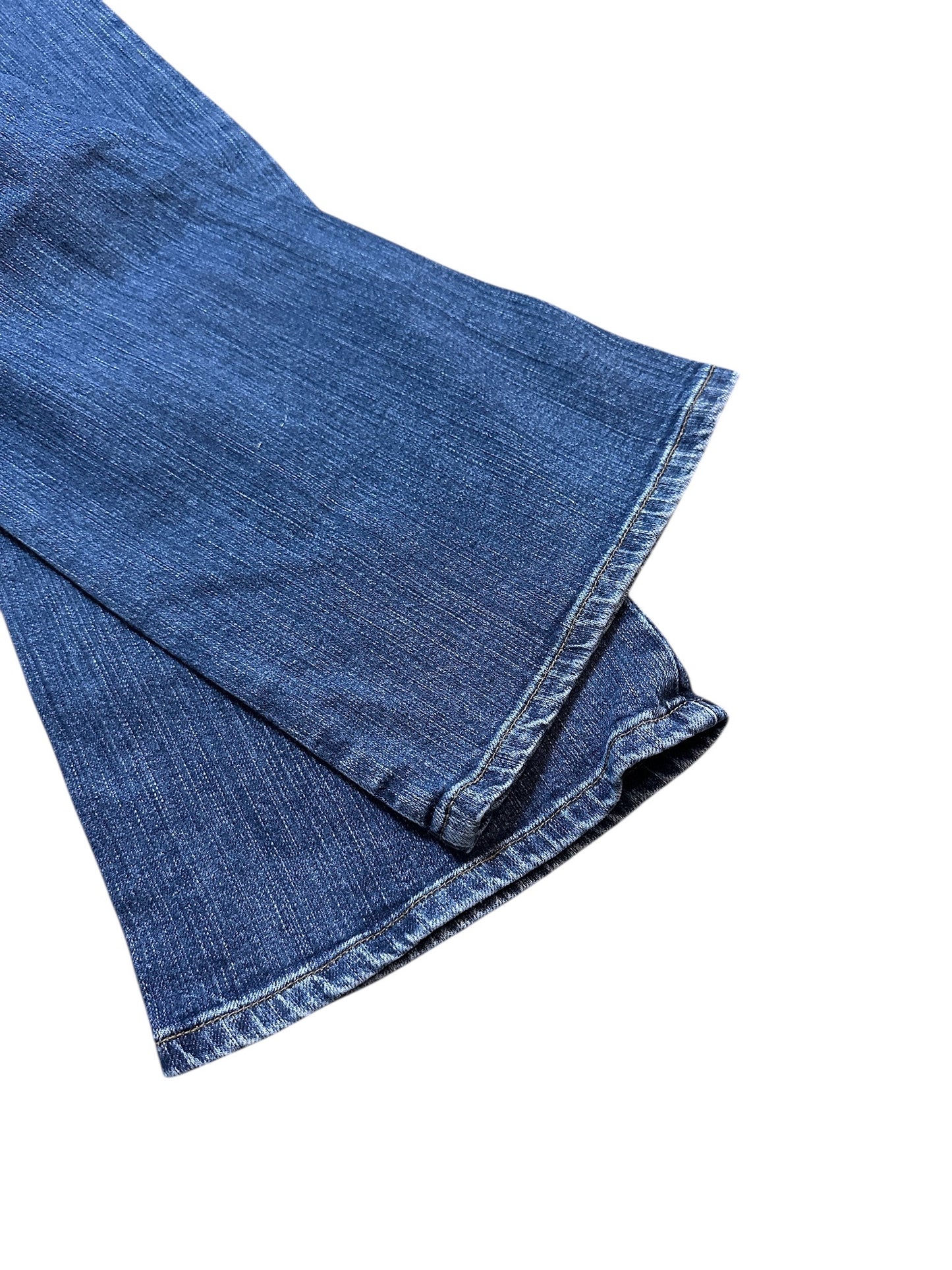 Dolce & Gabbana Flared Denim Jeans Hose Backprint 27