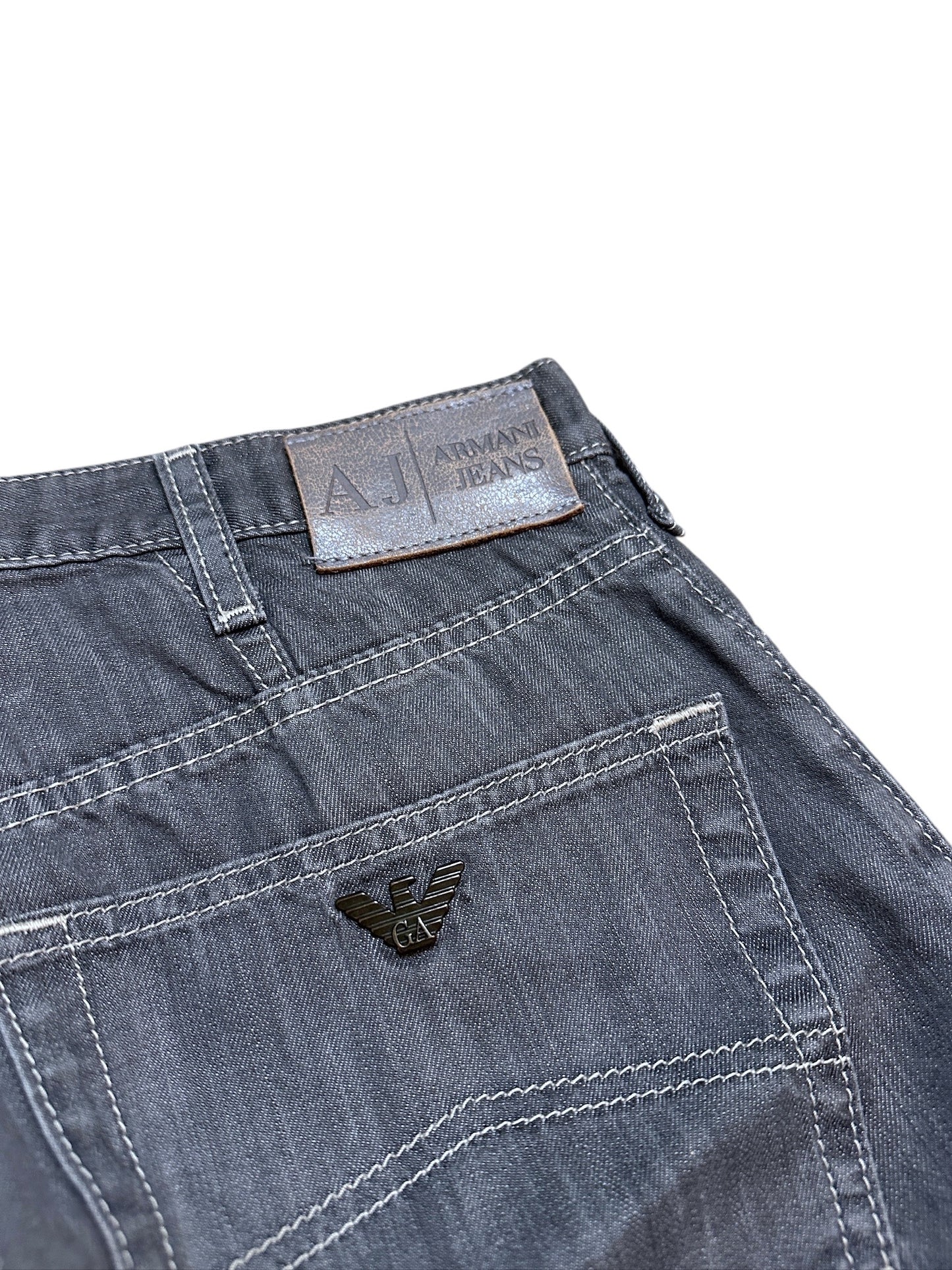 Armani Jeans Wide Leg Hose Adler Grau Adler 30