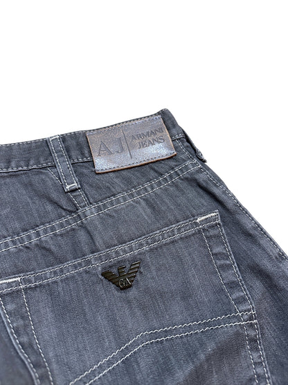 Armani Jeans Wide Leg Hose Adler Grau Adler 30