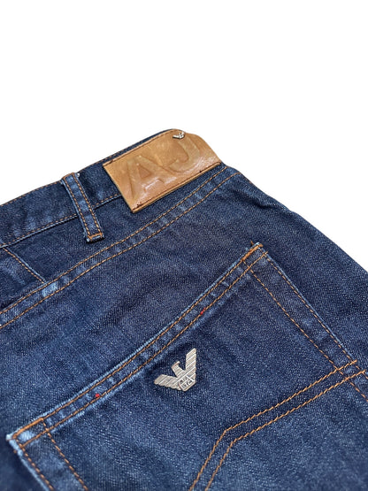 Armani Jeans Hose Vintage Baggy Raw Denim Größe 32