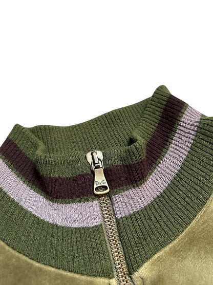 Dolce & Gabbana Velours Strickjacke (M)