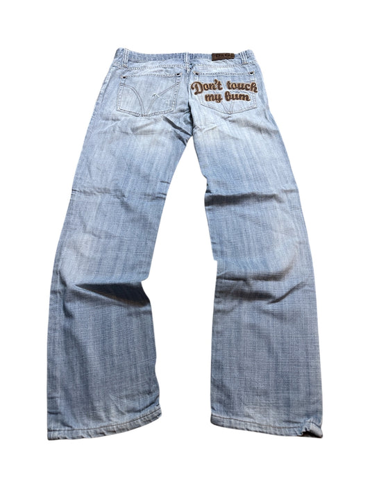 Dolce & Gabbana Don‘t Touch My Bum Denim Ripped Jeans Größe 35