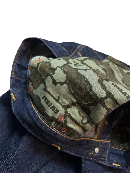 Evisu Jeans No. 2 Hose Raw Baggy Denim  2001 Backprint 34