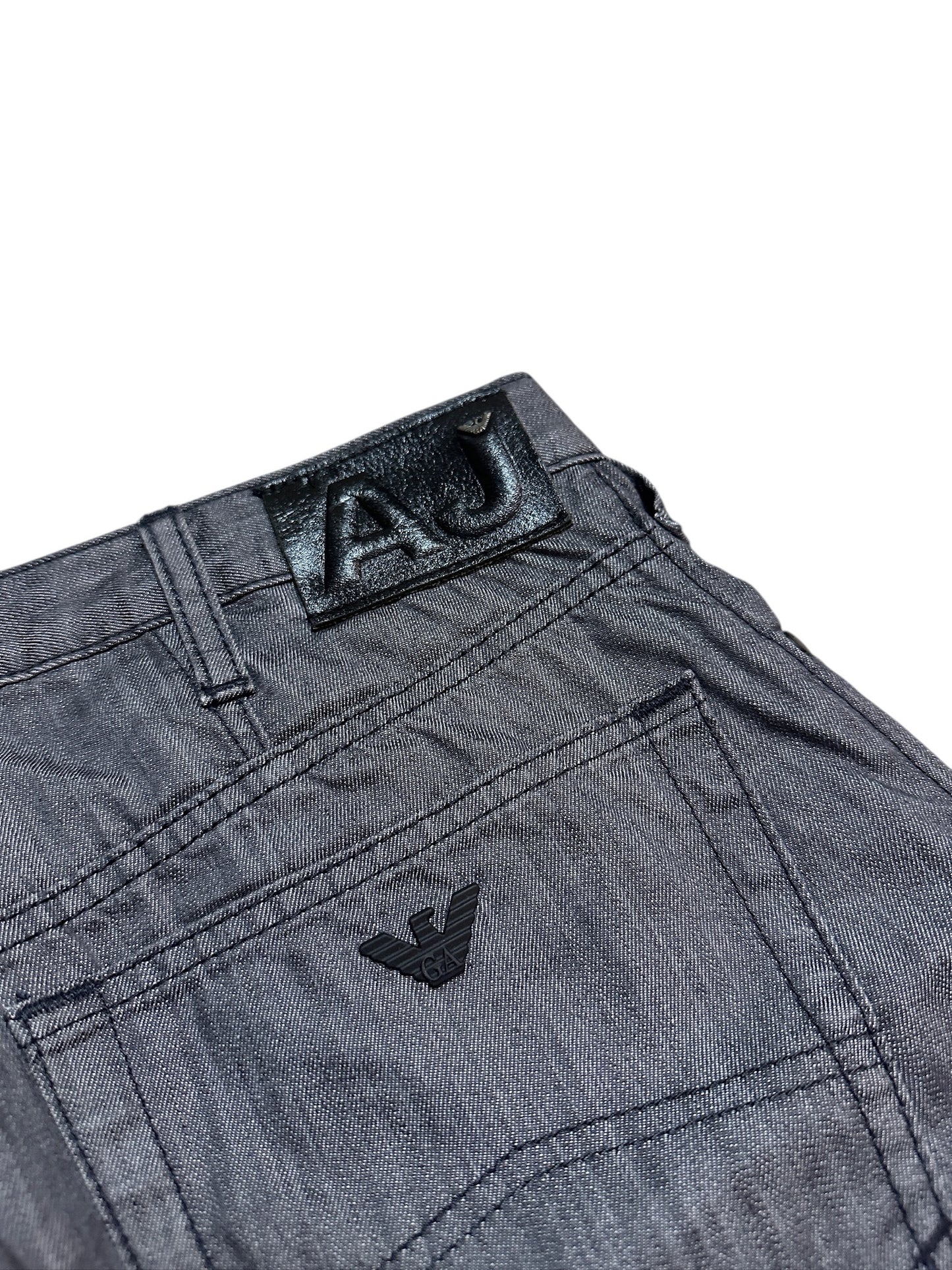 Armani Jeans Wide Leg Hose Grau Adler 33