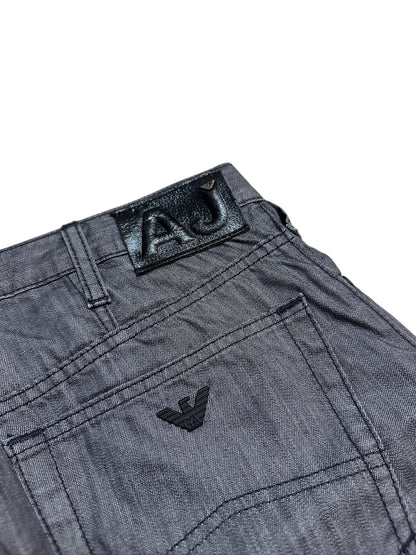 Armani Jeans Wide Leg Hose Grau Adler 33