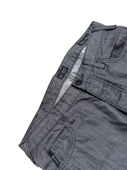 Armani Jeans Wide Leg Hose Grau Adler 33