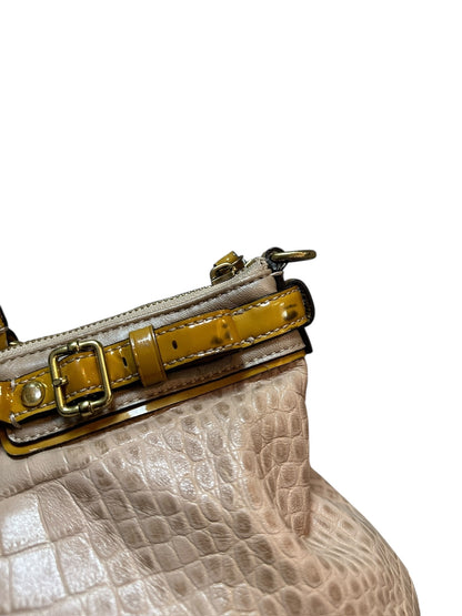 COACH Kristin Croc Satchel Embossed Bag Handtasche mit Charms