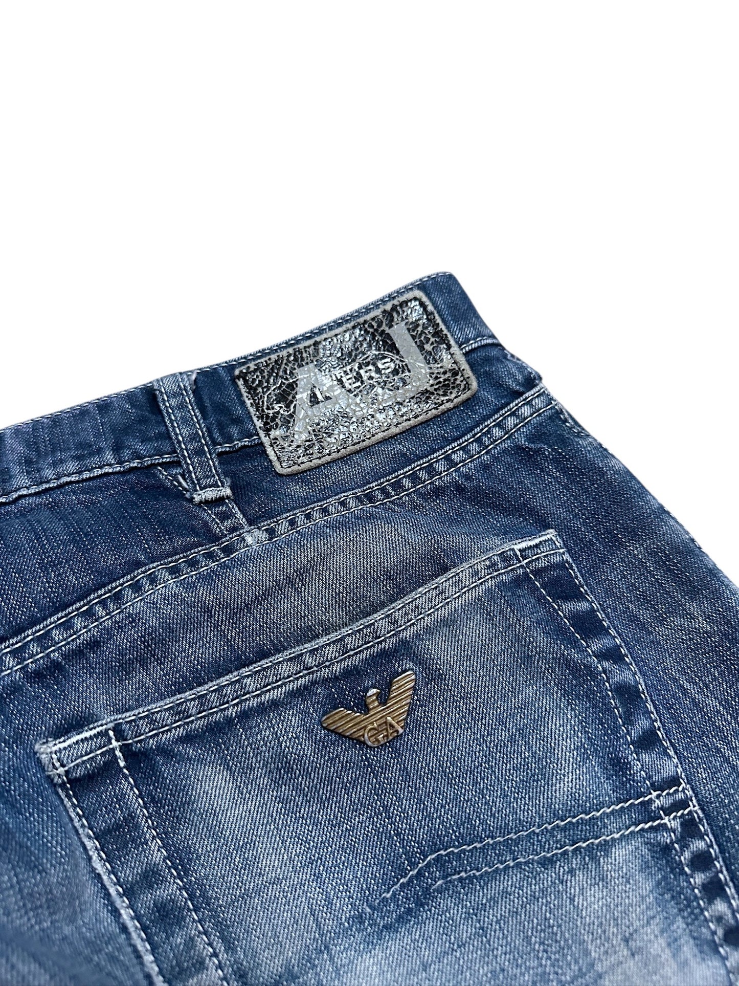 Armani Jeans Dirty Tigers Baggy Denim Hose Adler 31