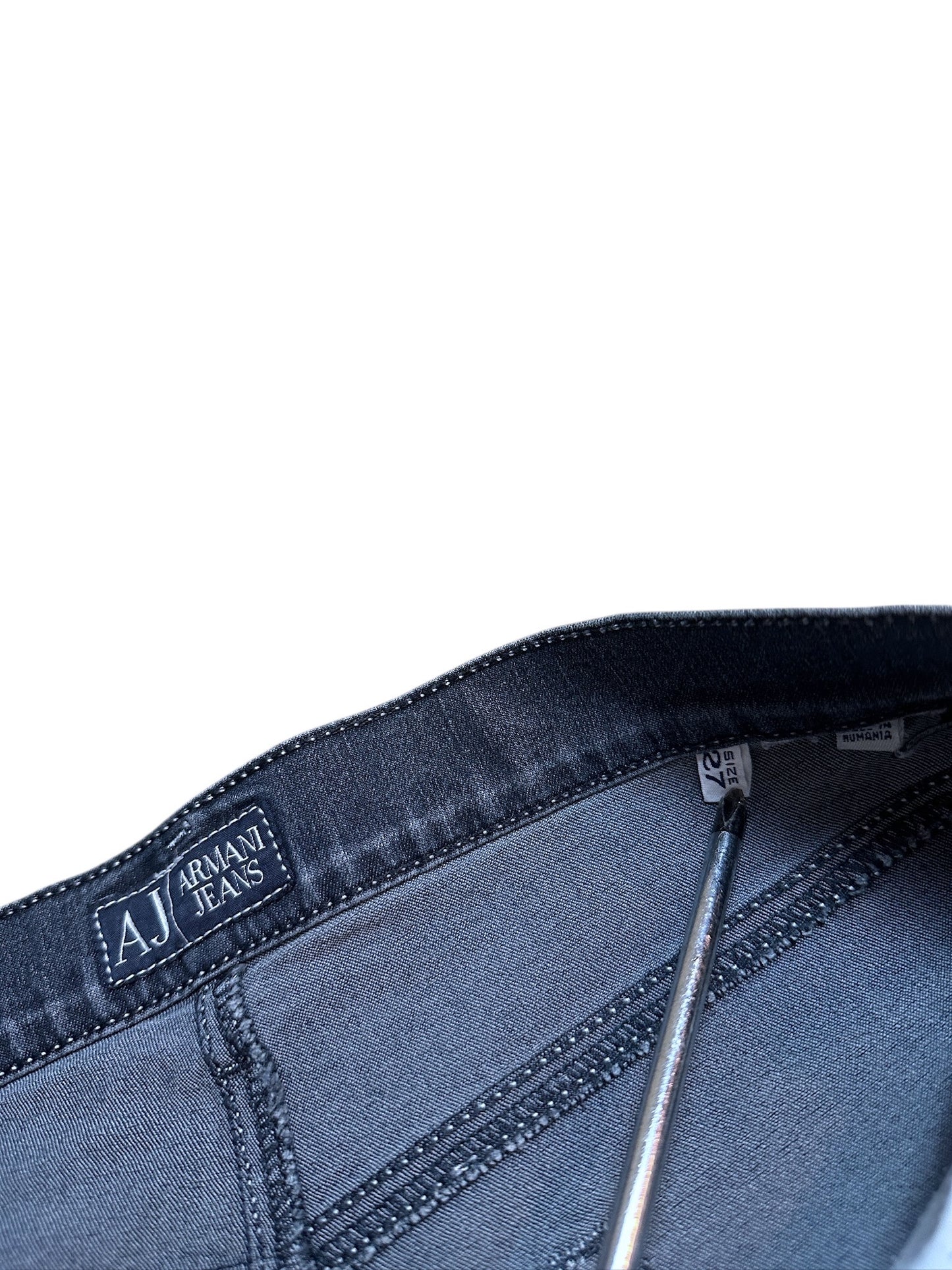 Armani Jeans Flared Hose Denim Blau Adler 27