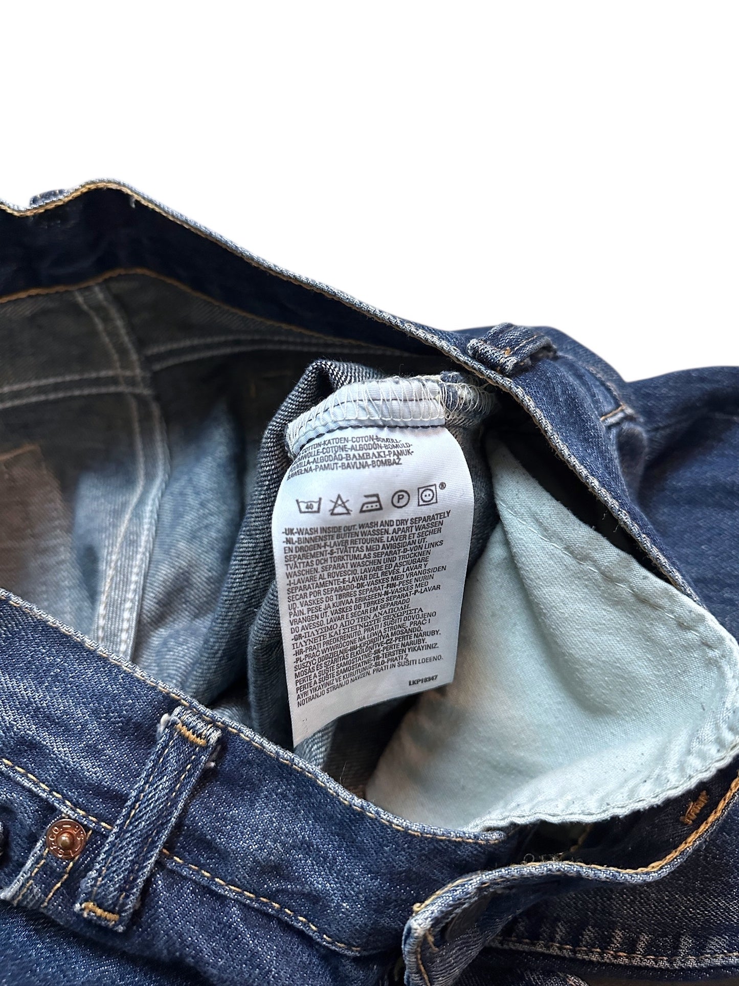 Levi’s Jeans Denim Flared Wide Leg Hose Blau XS