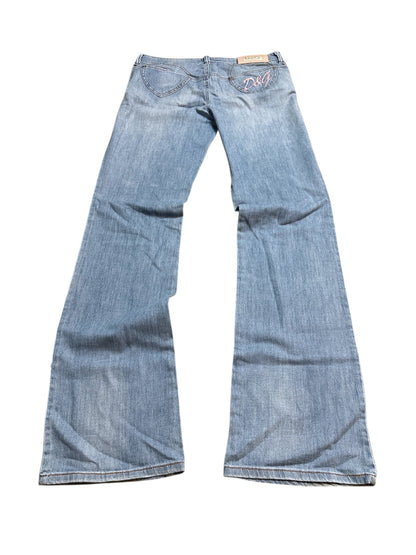 Dolce & Gabbana Flared Herz Backprint Jeans 28
