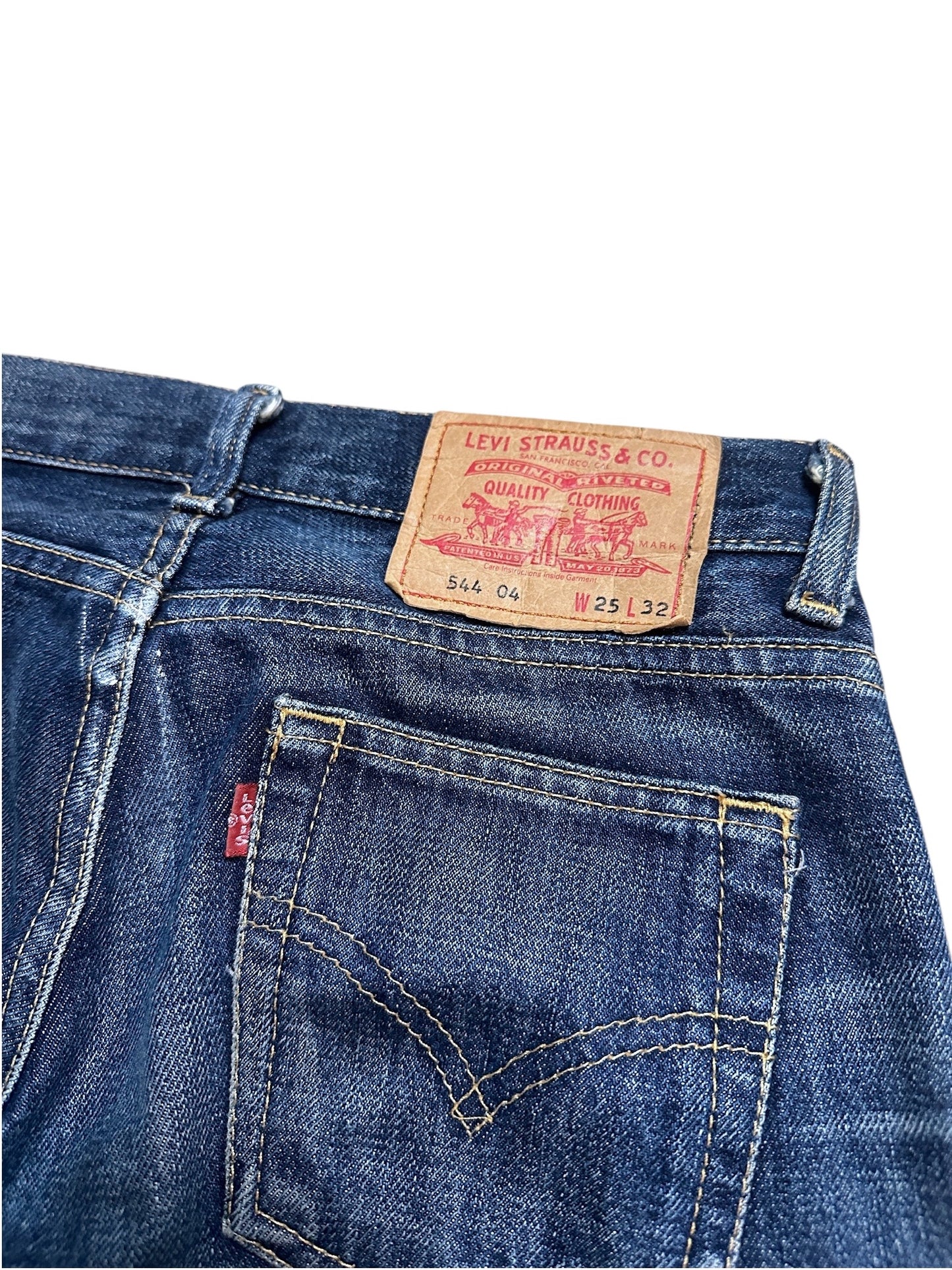 Levi’s Jeans Denim Flared Wide Leg Hose Blau XS