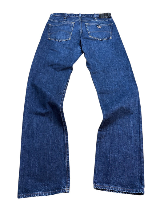 Armani Jeans Vintage Blau Denim Jeanshose Blau Größe 32