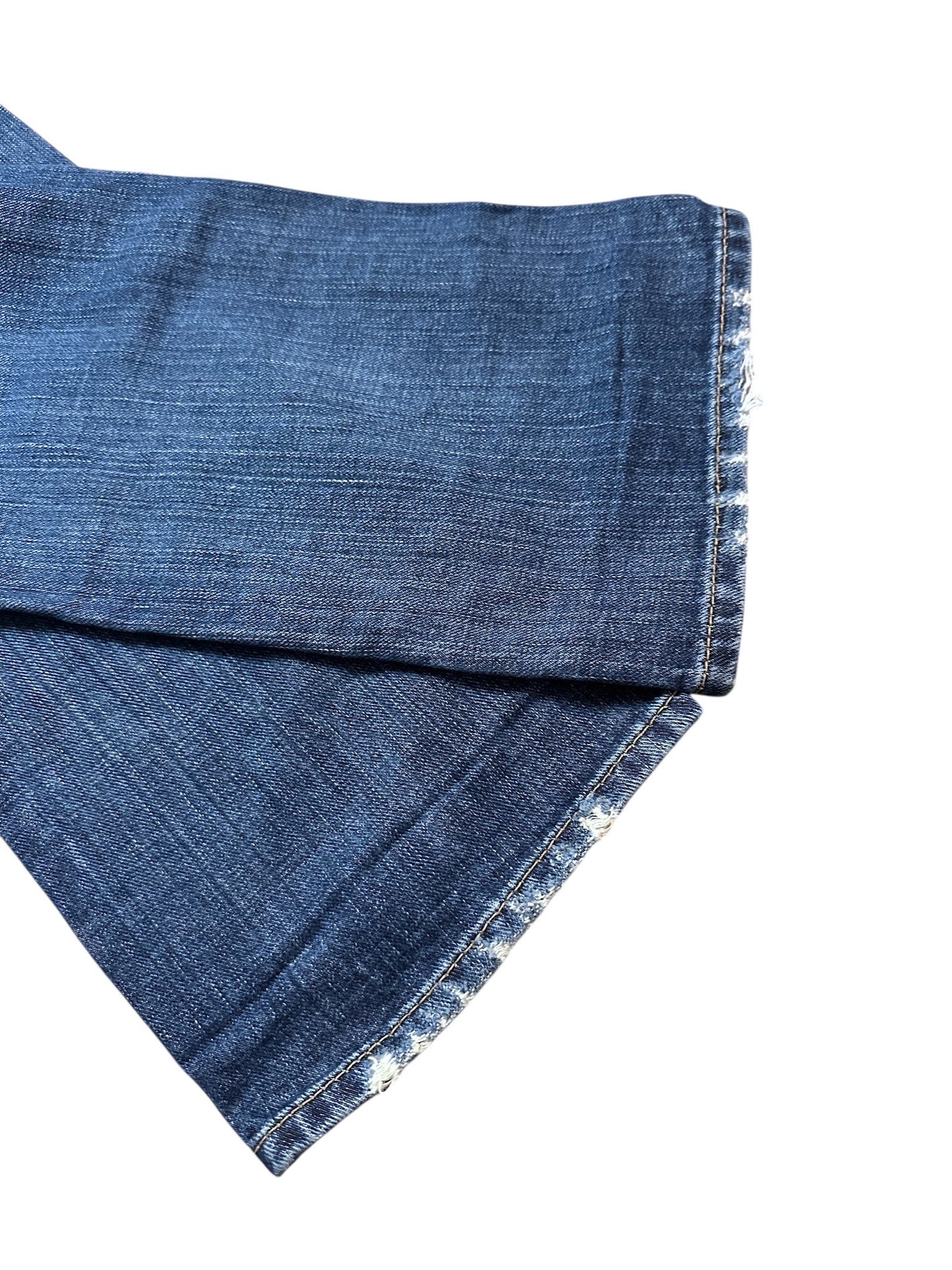 Replay Vintage Backprint Jeans Blau Denim Pants Leg Logo Print 29