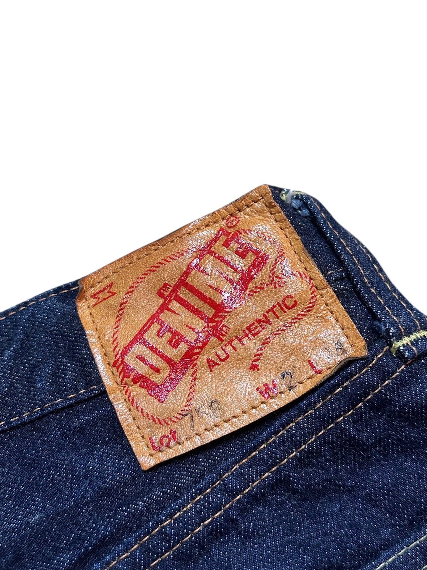 {{Denime Jeans Blau Vintage Raw Denim Japan Selvedge Japanese Denim W29}} vintage fashion.