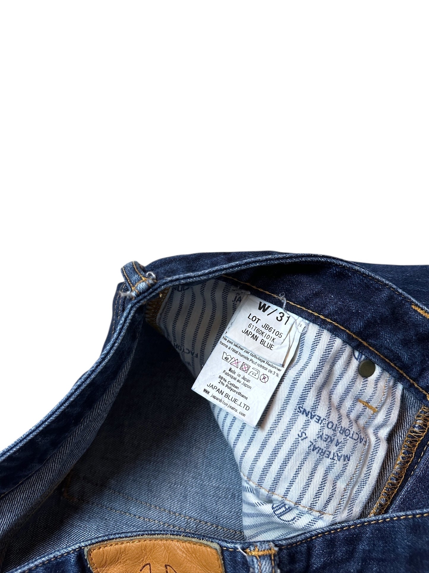 {{Japan Blue Jeans Vintage Japanese Denim Hose Blau W31 Selvedge Straight Fit}} vintage fashion.