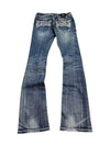 Miss Me Bootcut Jeans Embellished Pockets Y2K 25